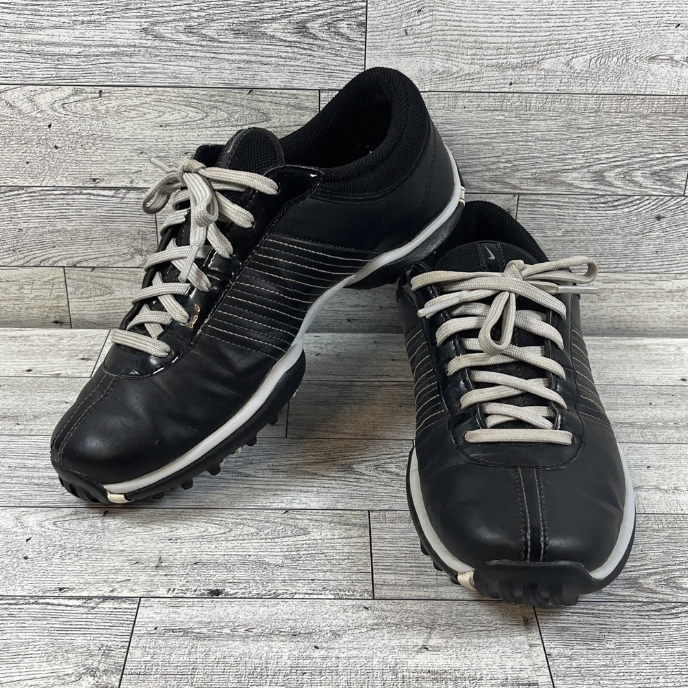 Nike Delight Black White Golf Shoes 335938-001 Women Size 6